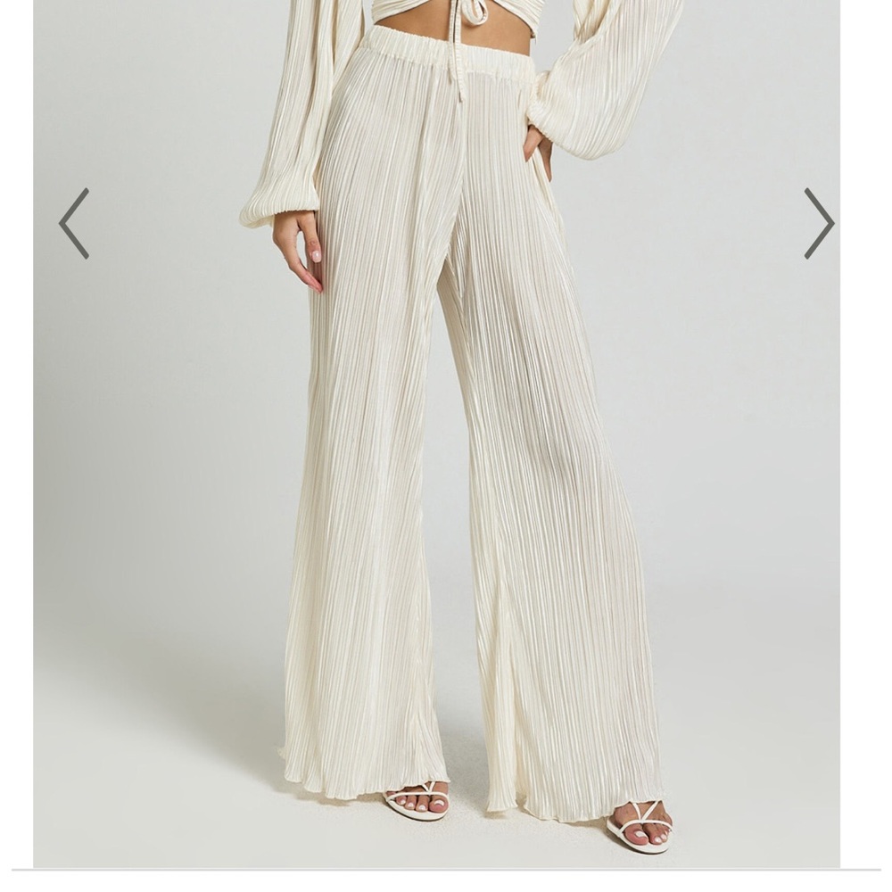 Pleated pants